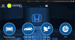 Desktop Screenshot of hanselhonda.com